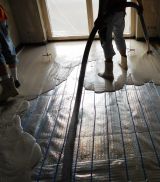Dodávka a montáž elektrického podlahového topení+lité podlahy